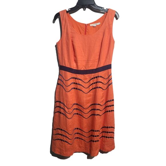 Boden Summer Fun Embroidered Linen Dress - Picture 1 of 4